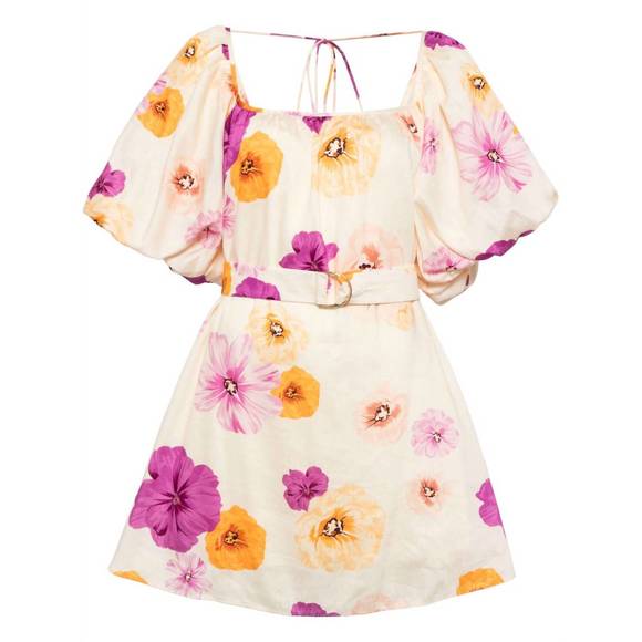 NEW ACLER highgate mini dress in yellow multi - Picture 3 of 3